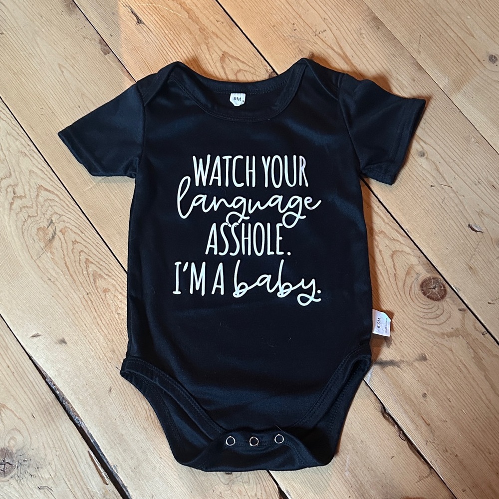 Black Baby Onesie